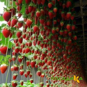 Клубника ампельная Анастасия купить по цене от 370р. в интернет-магазине «Посадика» с доставкой почтой в в Биробиджане и по всей России – [изображение №1].
